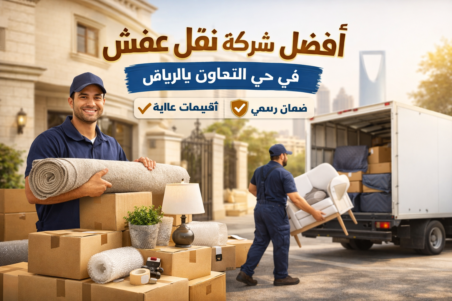 أفضل شركة نقل عفش في حي التعاون بالرياض تقييمات عالية وضمان