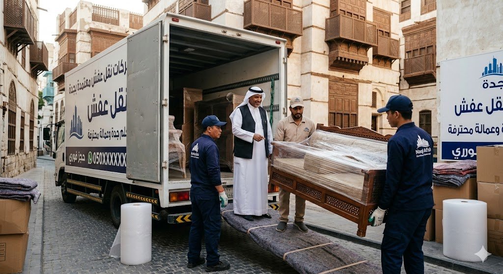 دليل شركات نقل عفش بجدة المعتمدة: أرقام مباشرة وحجز فوري