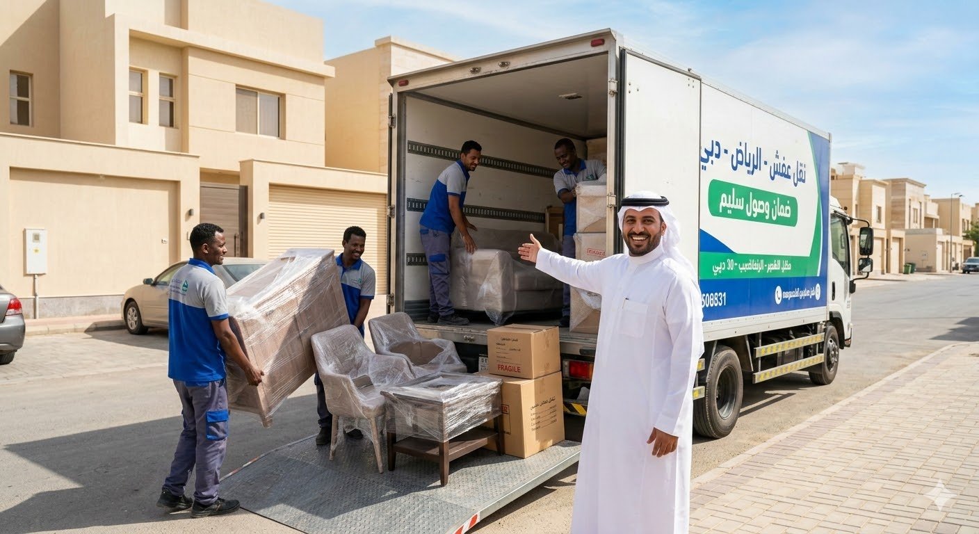 شحن أثاث من الرياض إلى دبي: ضمان وصول الأثاث بدون خدش واحد
