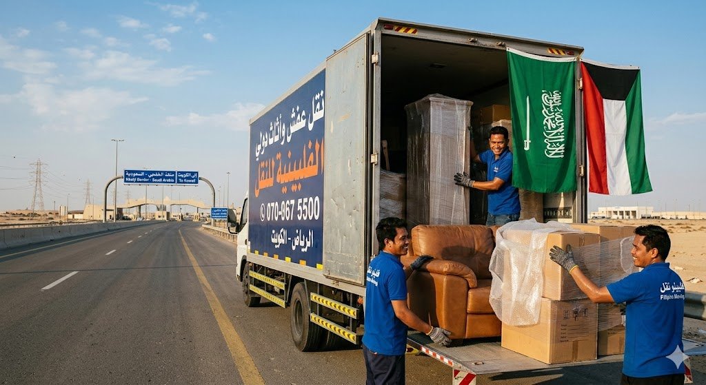 شحن أثاث من الرياض إلى الكويت: تخليص جمركي سريع