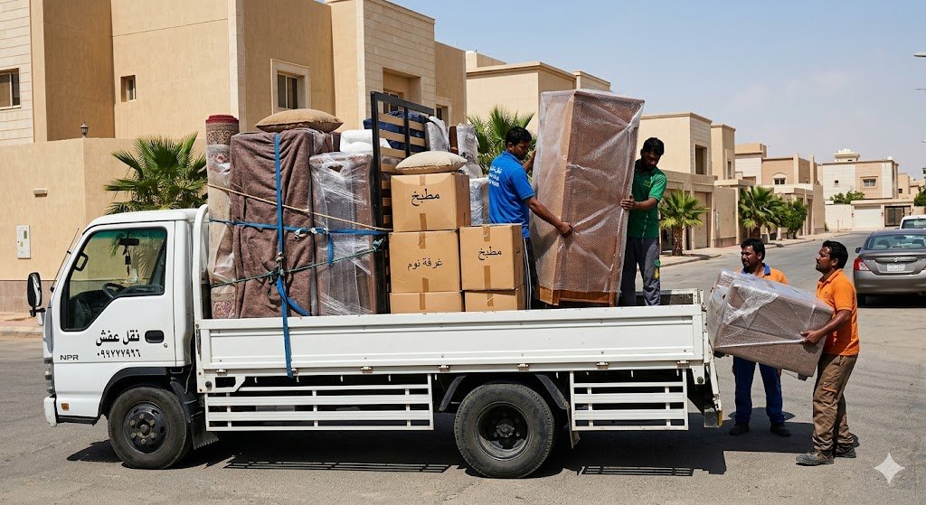 سعر نقل عفش في حي القيروان بالرياض: احصل على عرضك المخصص الآن